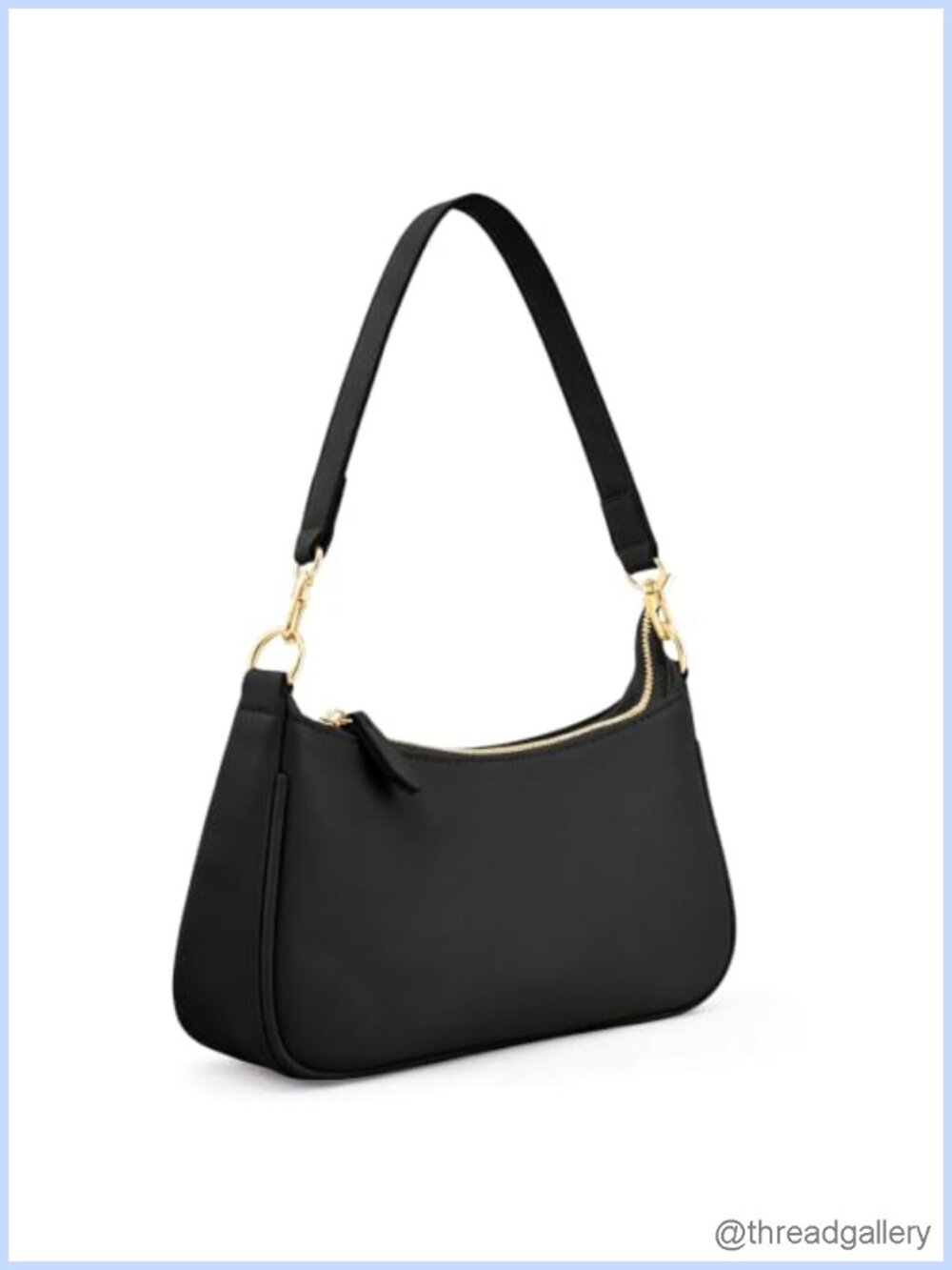 PU Leather Hobo Shoulder Bag with Removable Strap Small Retro
